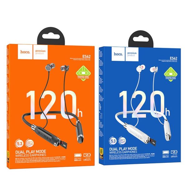 Hoco ES62 Pretty Dual Play Mode Neckband Bluetooth Earphone - Image 3